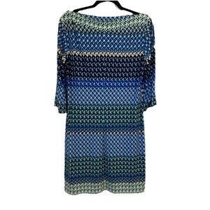 Donna Morgan Womens Size 14 Dress Boatneck 3/4 Sleeve Stretchy